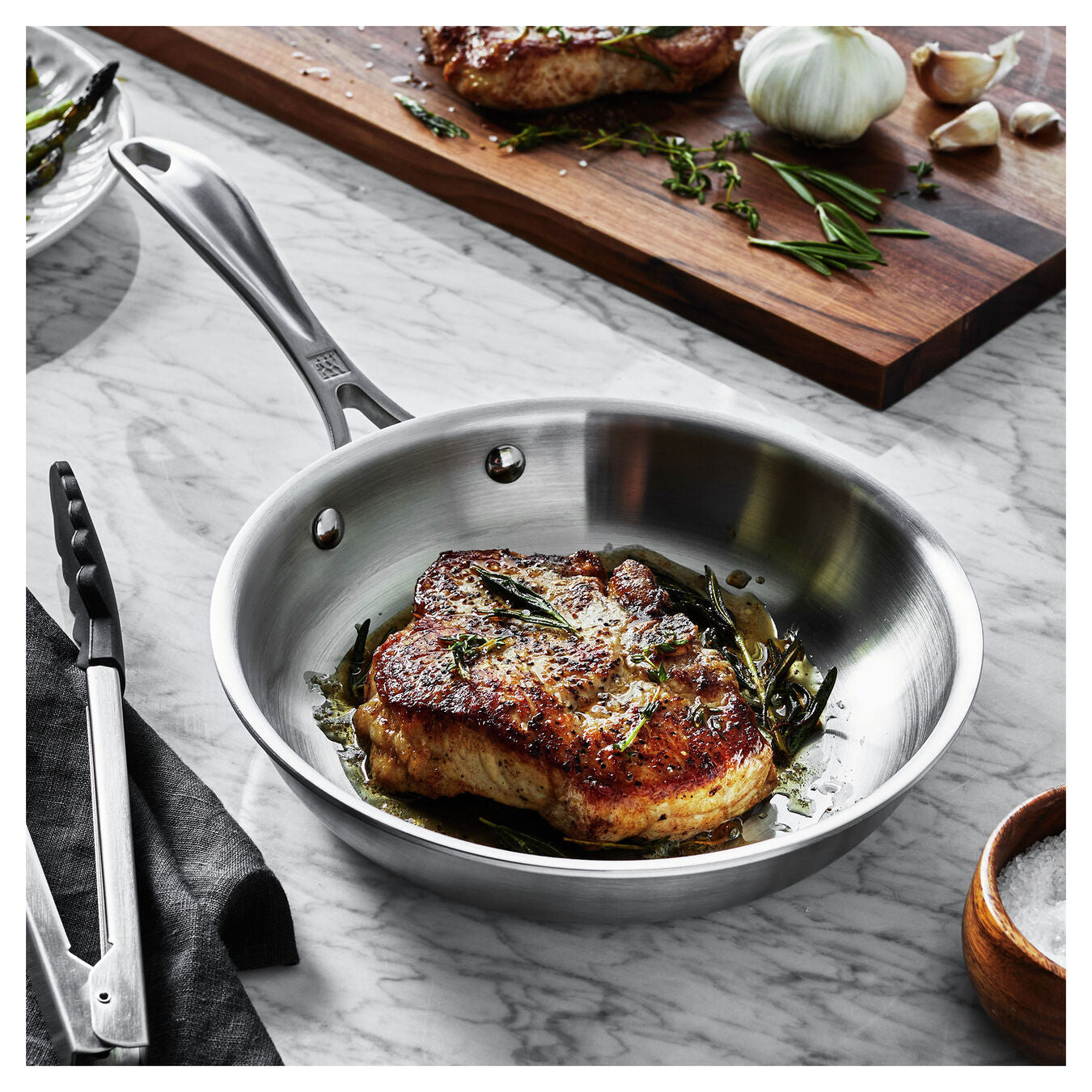 Tuff Gear 8 Stainless Steel Fry Pan, Spirit 3-Ply Series