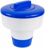 Premier Blue Large Floating Chlorine or Bromine Dispenser for Pools Spas and Hot tubs 200g Tablets