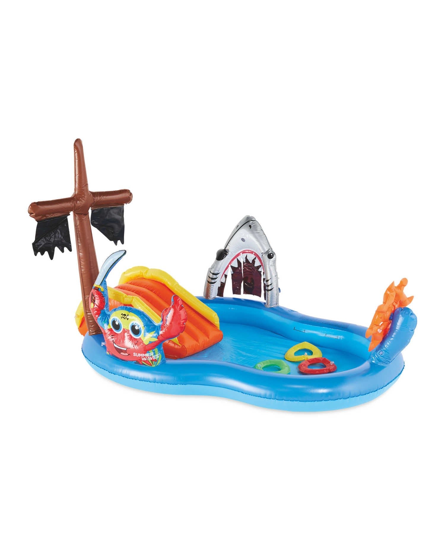 Summer Waves Pirate Ship Water Play Centre - 89L