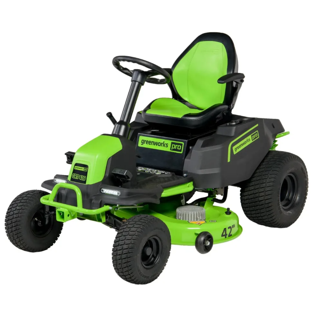 Untitled-design-14-2-1.png Greenworks Pro 42 in. 60V Cordless Battery Electric CrossoverT Tractor Riding Lawn Mower - Image 1