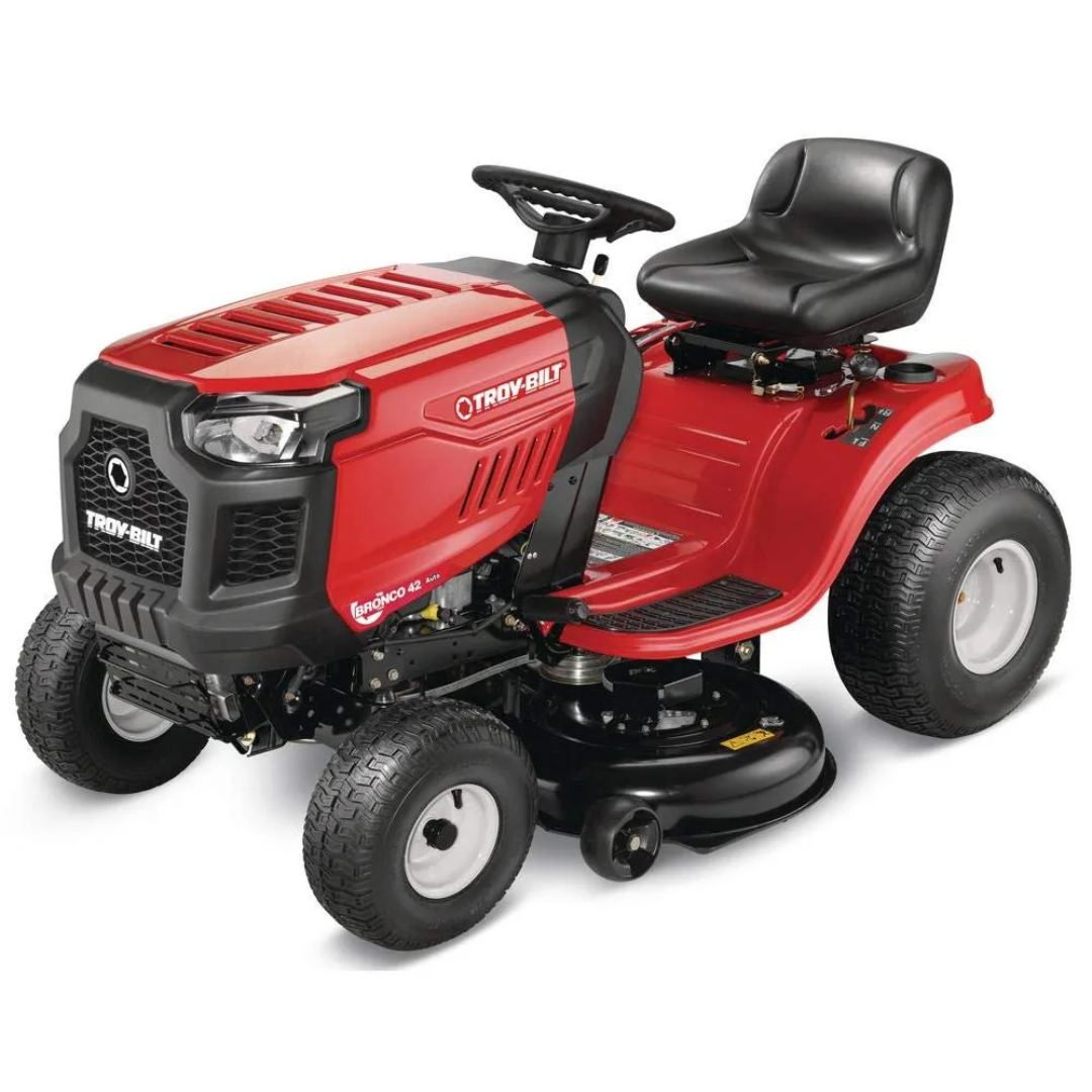 Untitled-design-8-19-1.png Troy Bilt Bronco 42 in 19 HP Briggs & Stratton Automatic Drive Gas Riding Lawn Tractor - Image 1